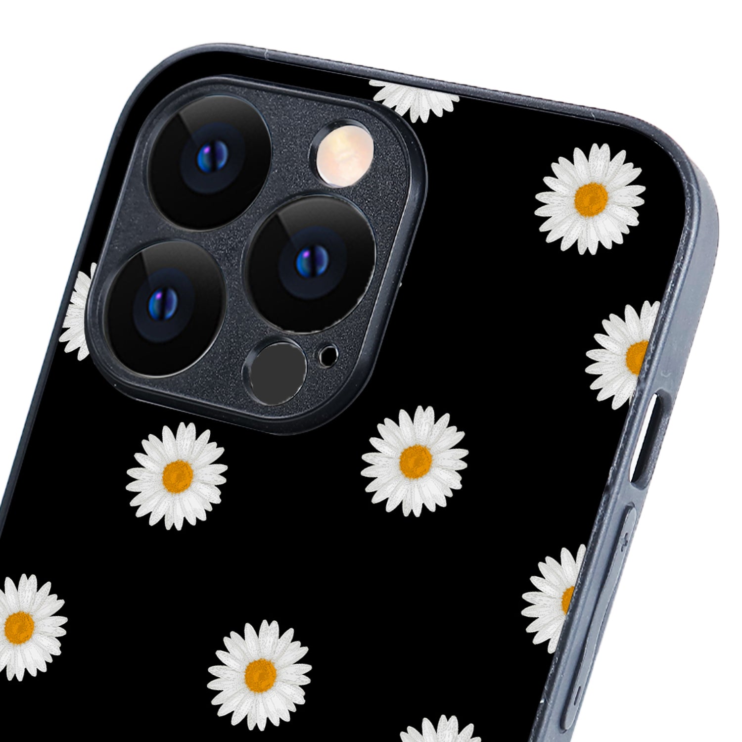 White Sunflower Floral iPhone 13 Pro Case