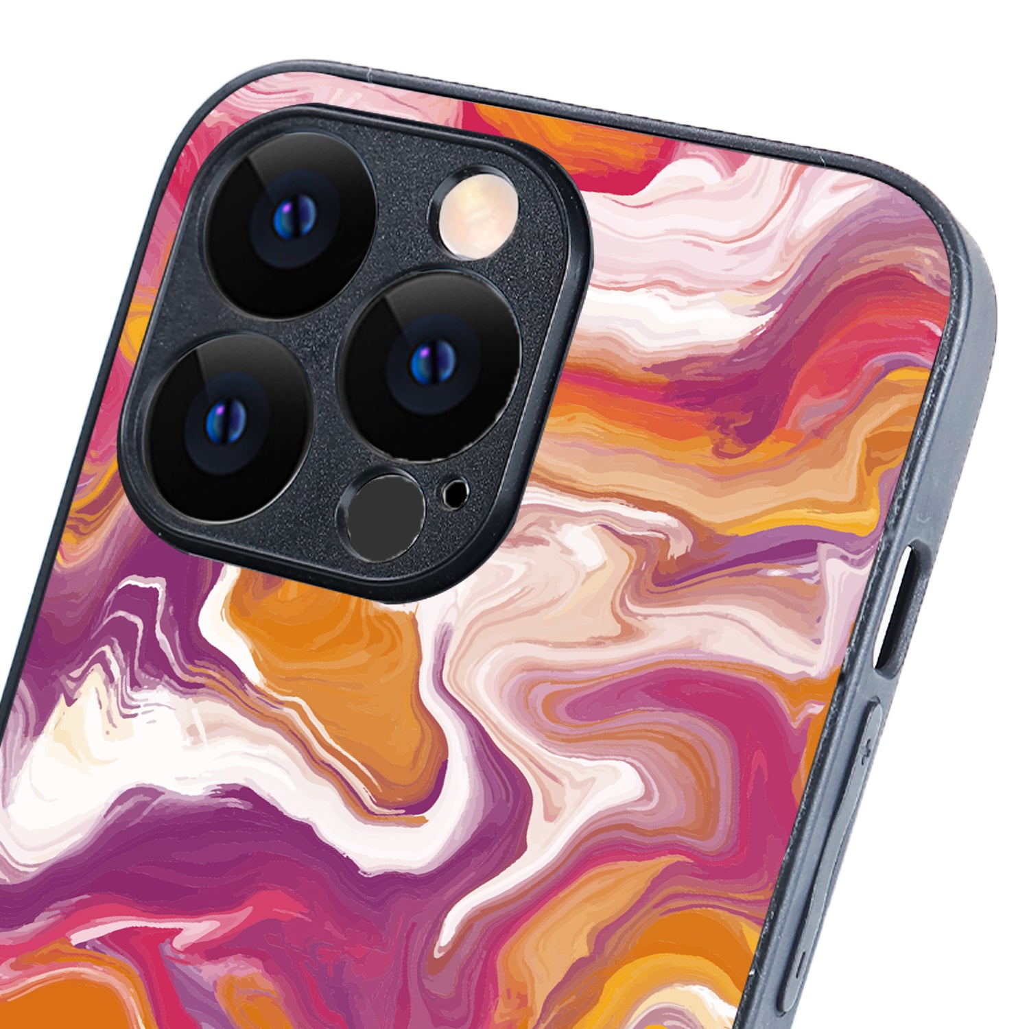 Yellow Purple Marble iPhone 13 Pro Case