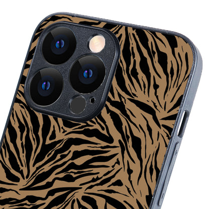 Black Strips Animal Print iPhone 13 Pro Case