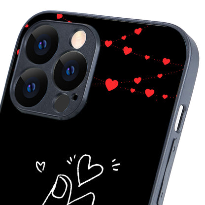 Click Heart Boy Couple iPhone 13 Pro Max Case