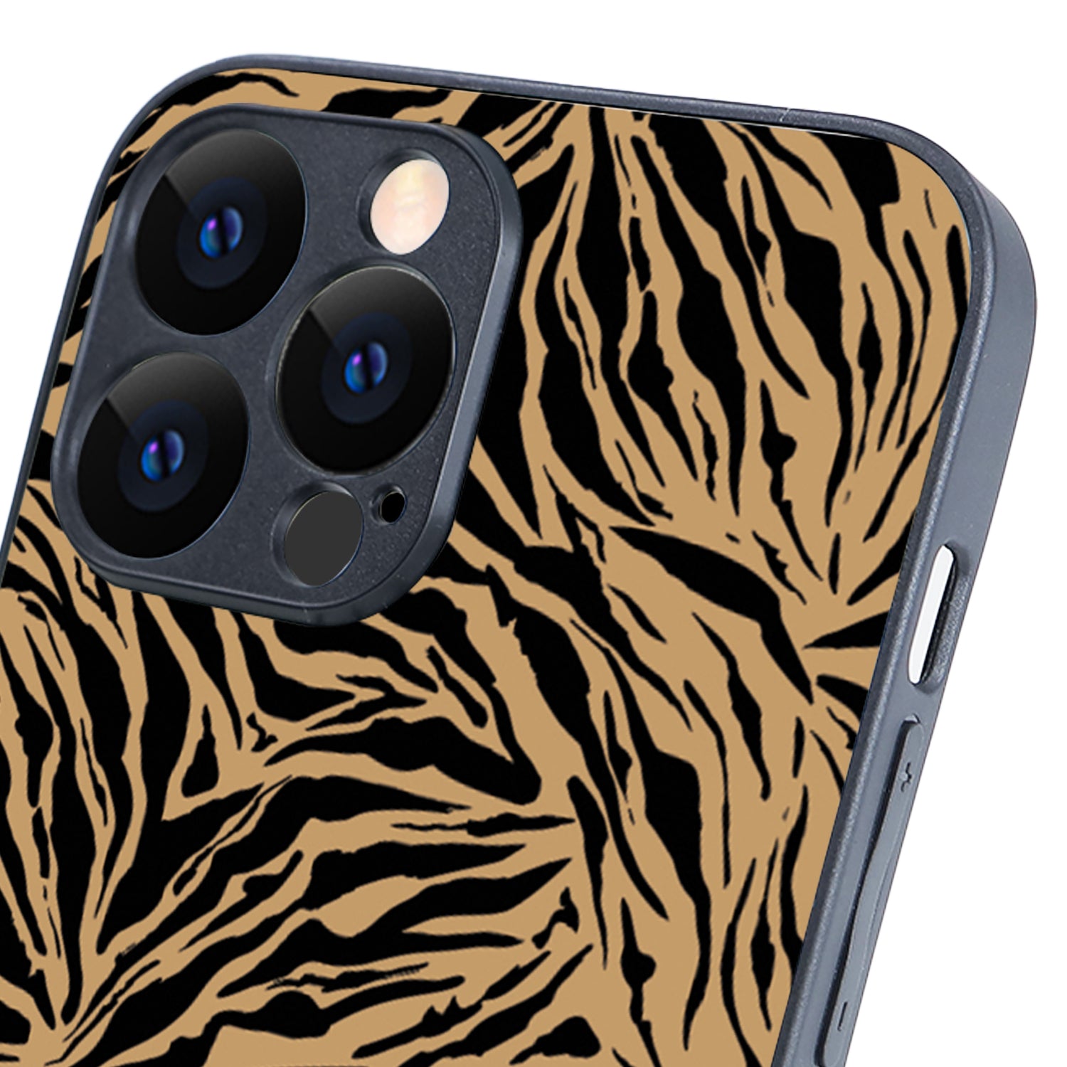 Black Strips Animal Print iPhone 13 Pro Max Case