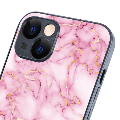 Pink Golden Marble iPhone 14 Case