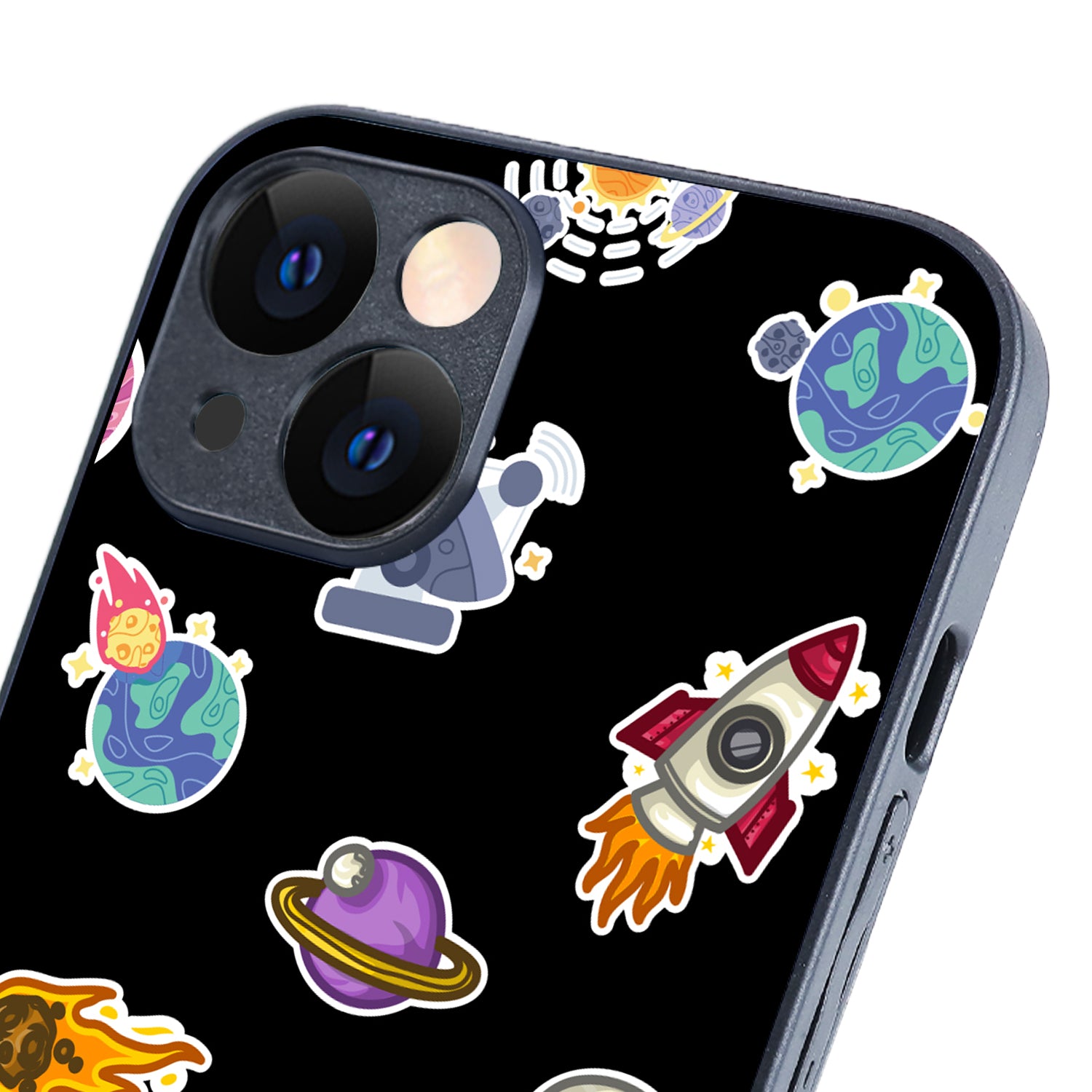 Stickers Space iPhone 14 Case