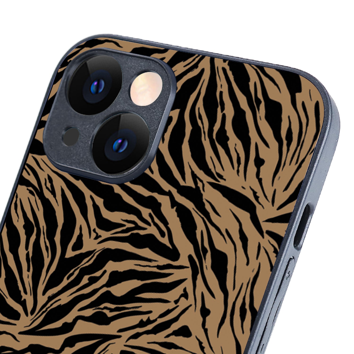 Black Strips Animal Print iPhone 14 Case