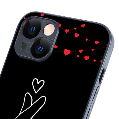 Click Heart Girl Couple iPhone 14 Case