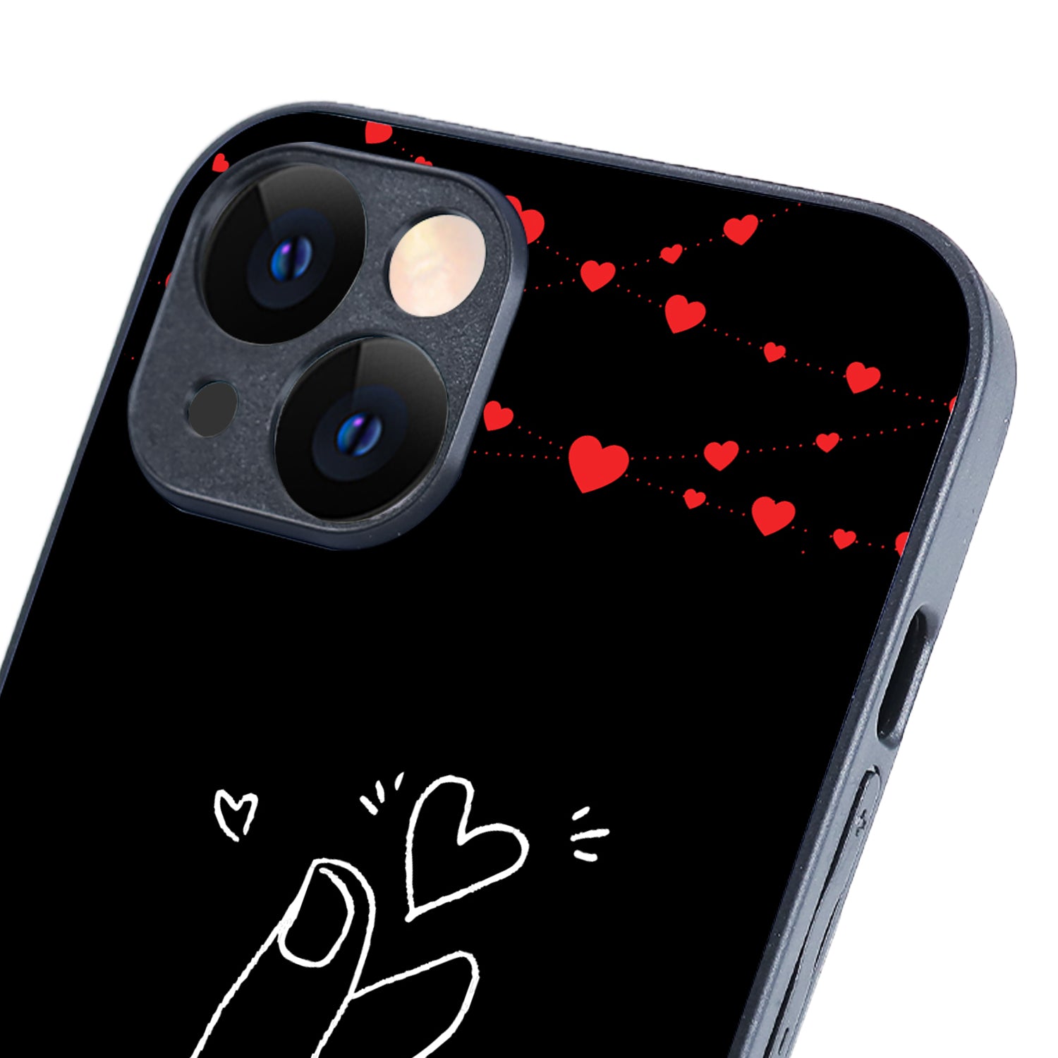 Click Heart Boy Couple iPhone 14 Case