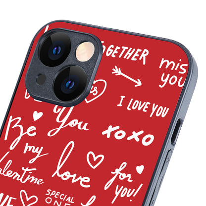Red Love Couple iPhone 14 Case