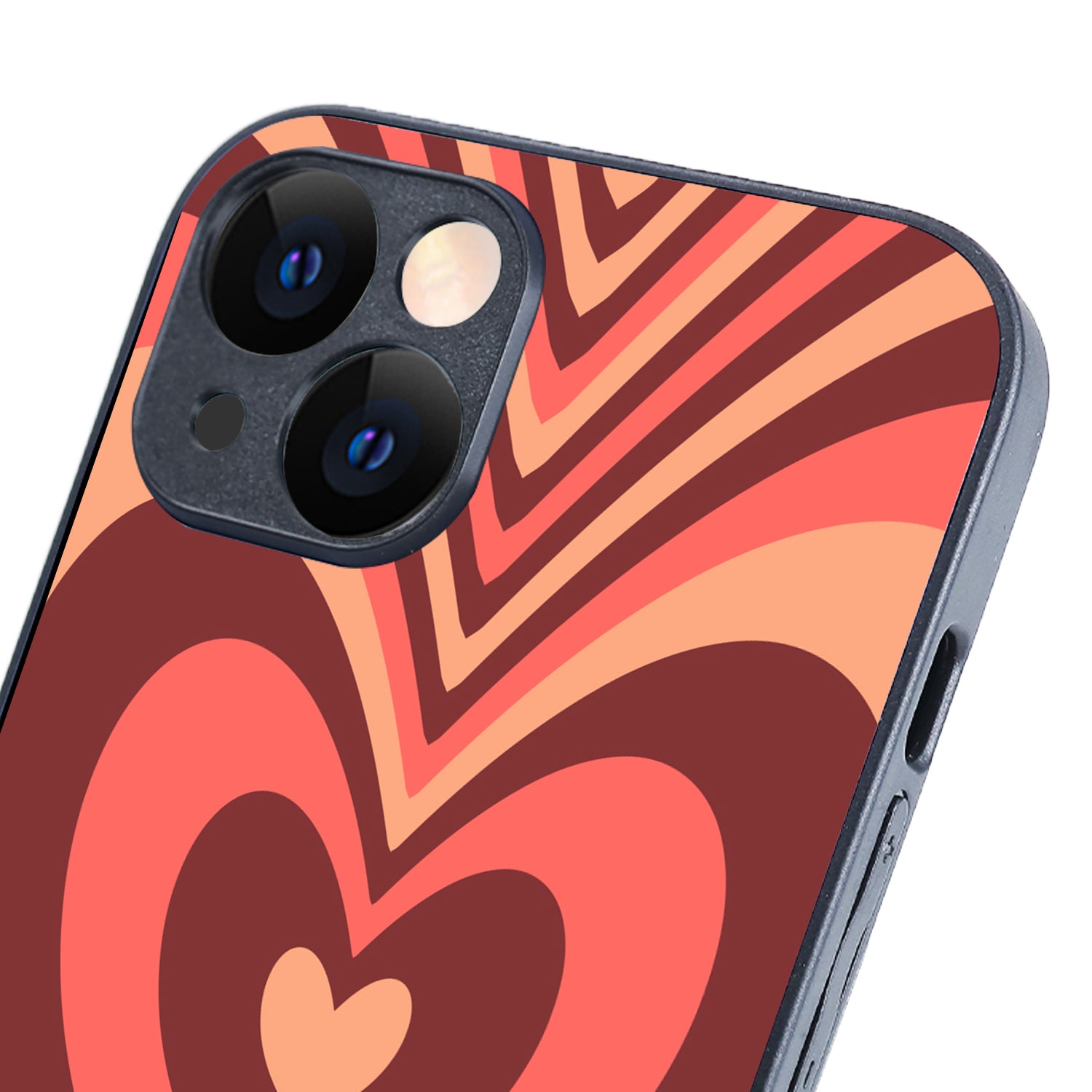 Red Heart Optical Illusion iPhone 14 Case