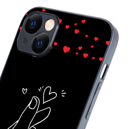 Click Heart Boy Couple iPhone 14 Plus Case