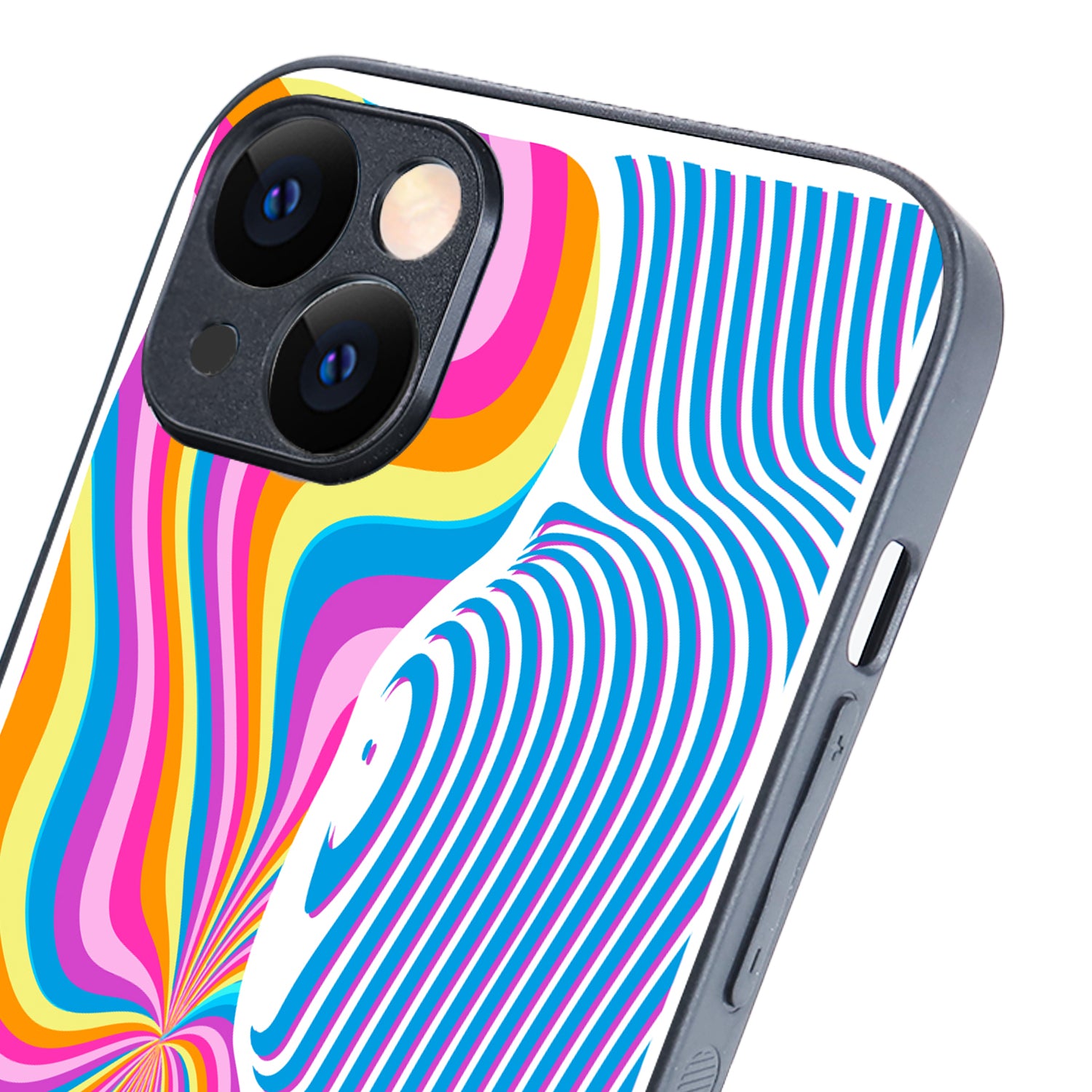 Rainbow Optical Illusion iPhone 14 Plus Case