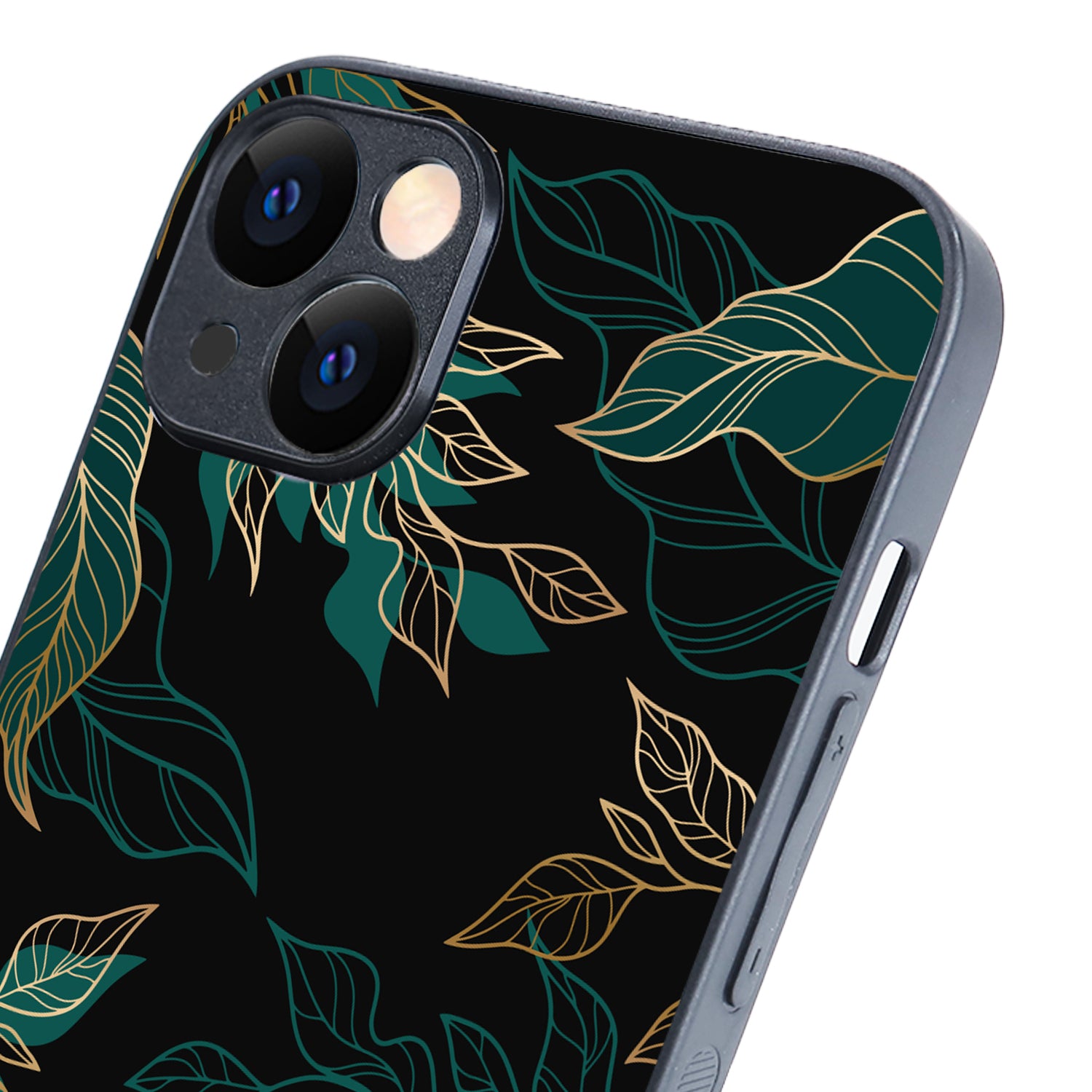 Black Floral iPhone 14 Plus Case