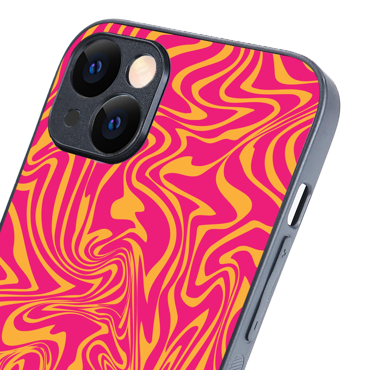 Yellow Pink Optical Illusion iPhone 14 Plus Case