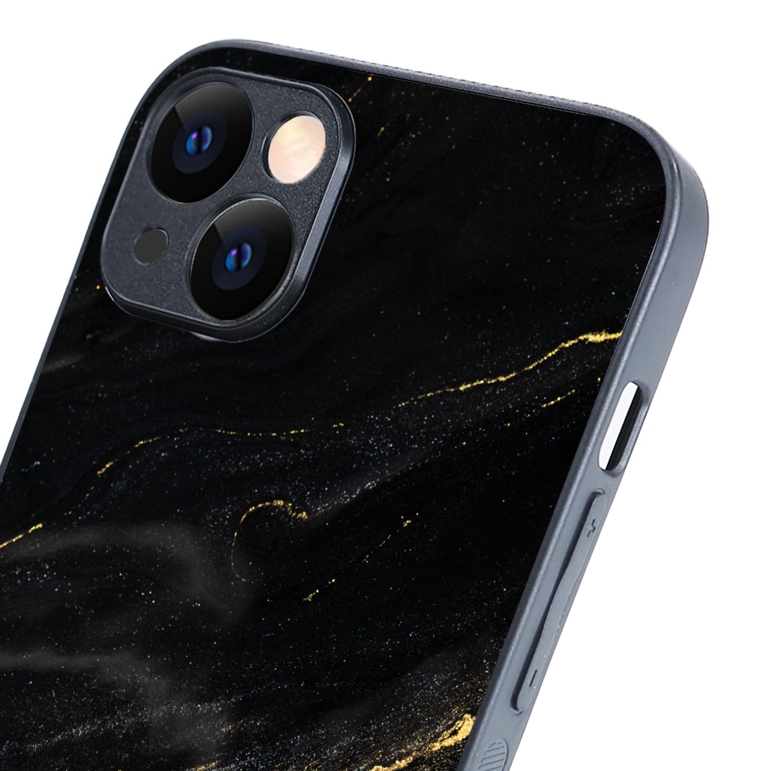 Black Golden Marble iPhone 14 Plus Case