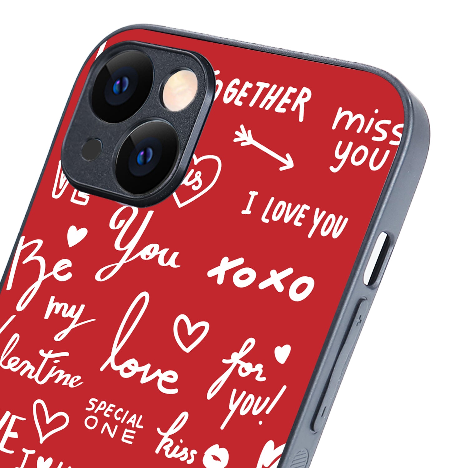 Red Love Couple iPhone 14 Plus Case