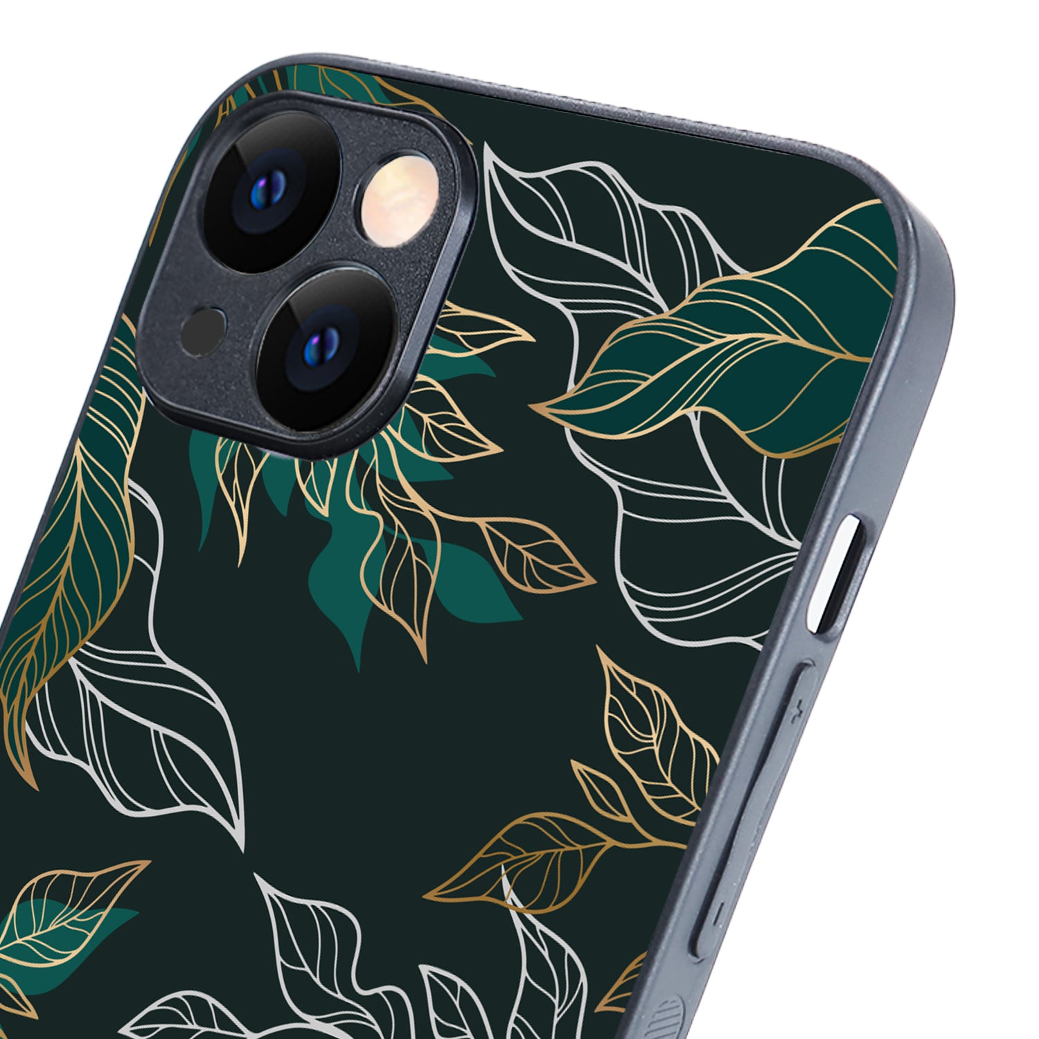 Green Floral iPhone 14 Plus Case