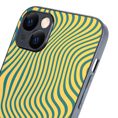 Green Strips Optical Illusion iPhone 14 Plus Case