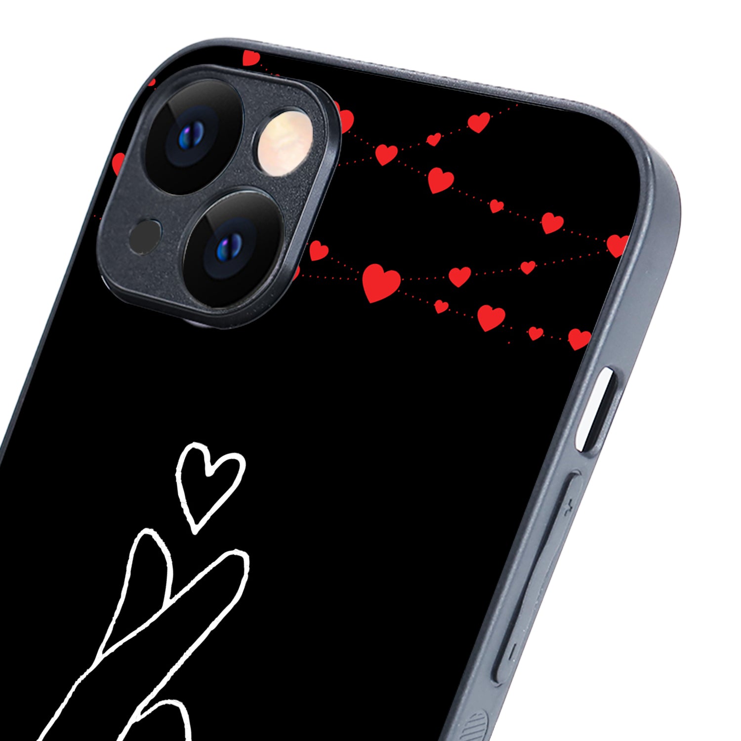 Click Heart Girl Couple iPhone 14 Plus Case