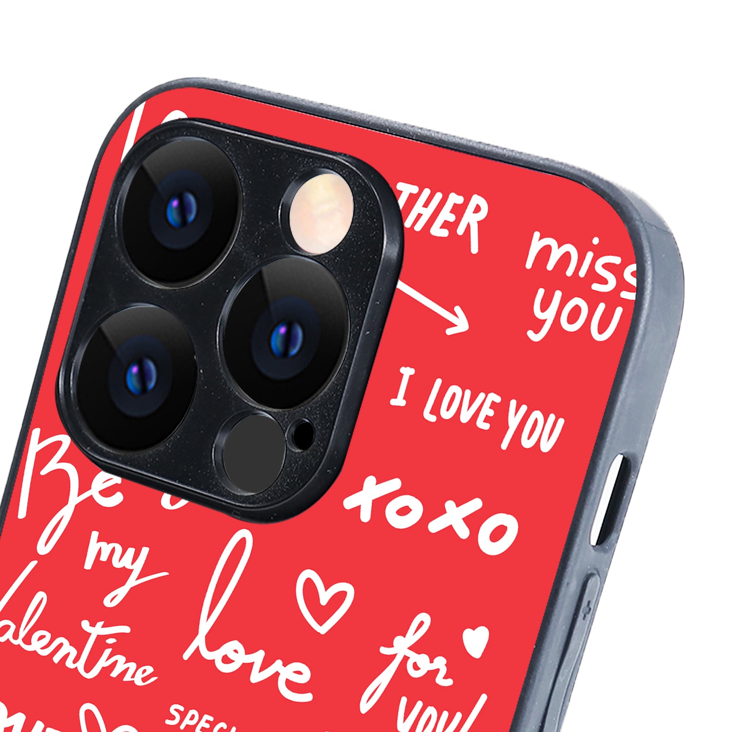 Red Love Couple iPhone 14 Pro Case