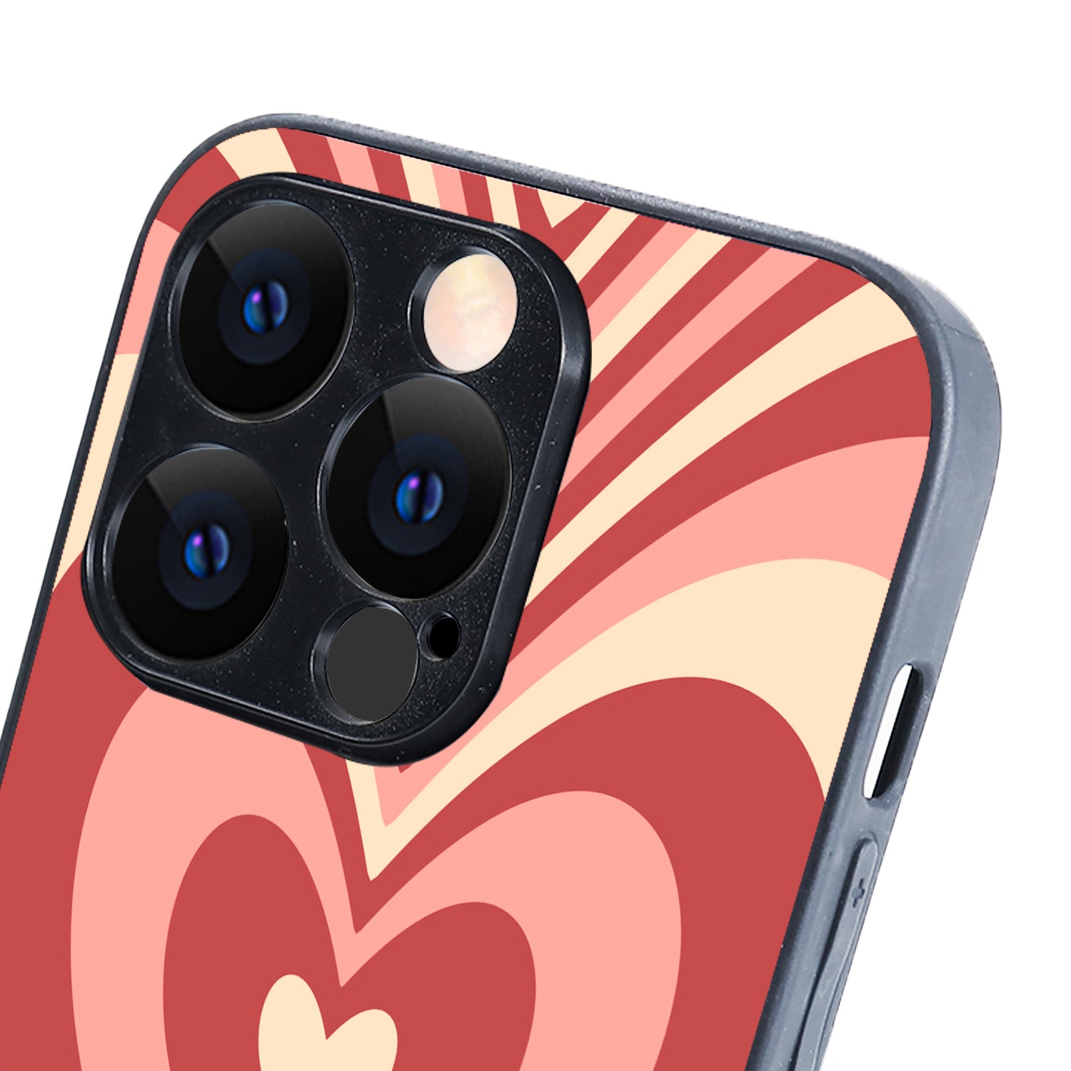 Red Heart Optical Illusion iPhone 14 Pro Case