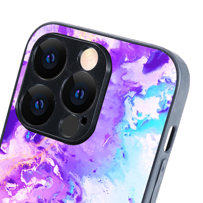 Purple Marble iPhone 14 Pro Case