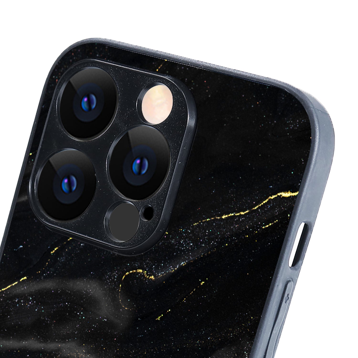 Black Golden Marble iPhone 14 Pro Case