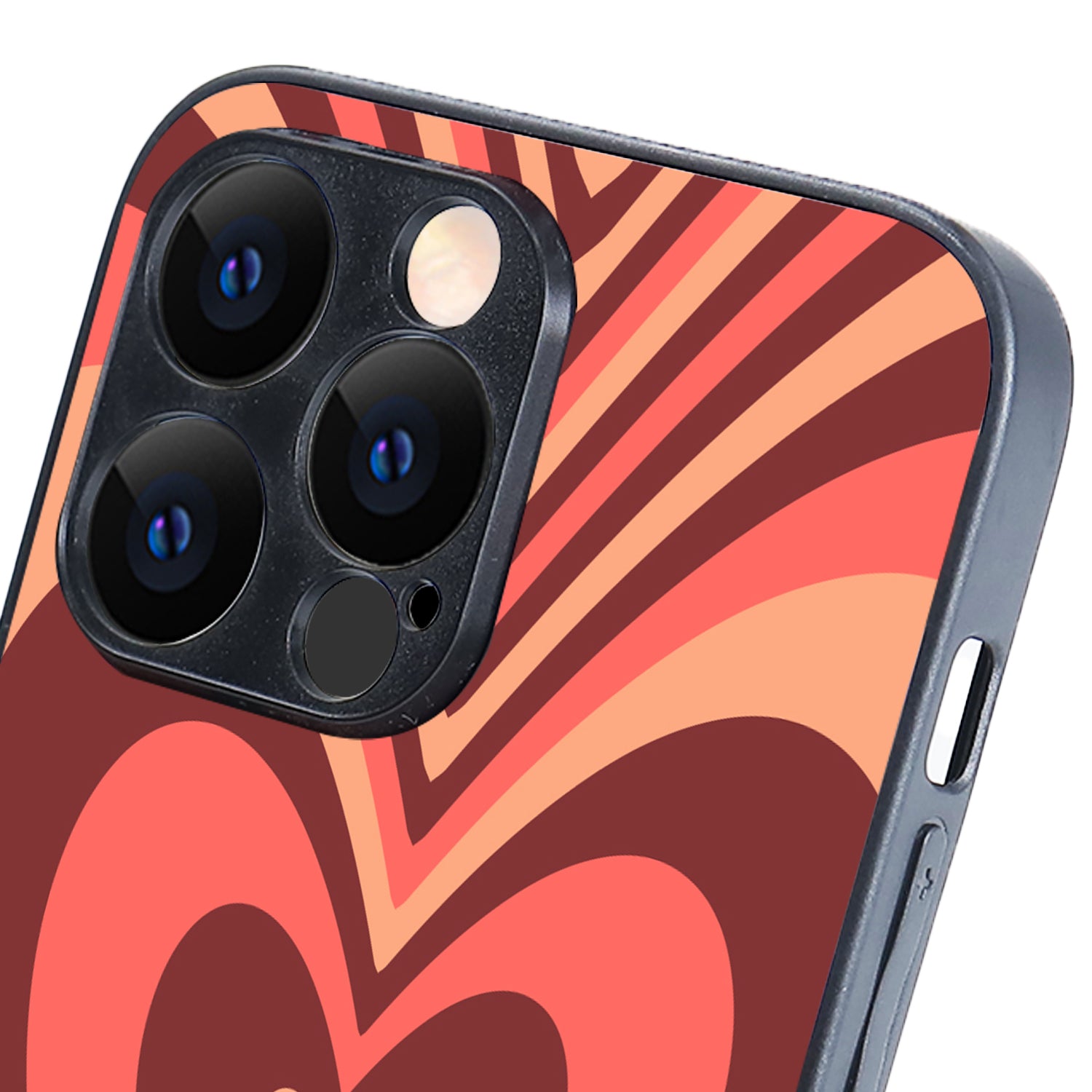 Red Heart Optical Illusion iPhone 14 Pro Max Case