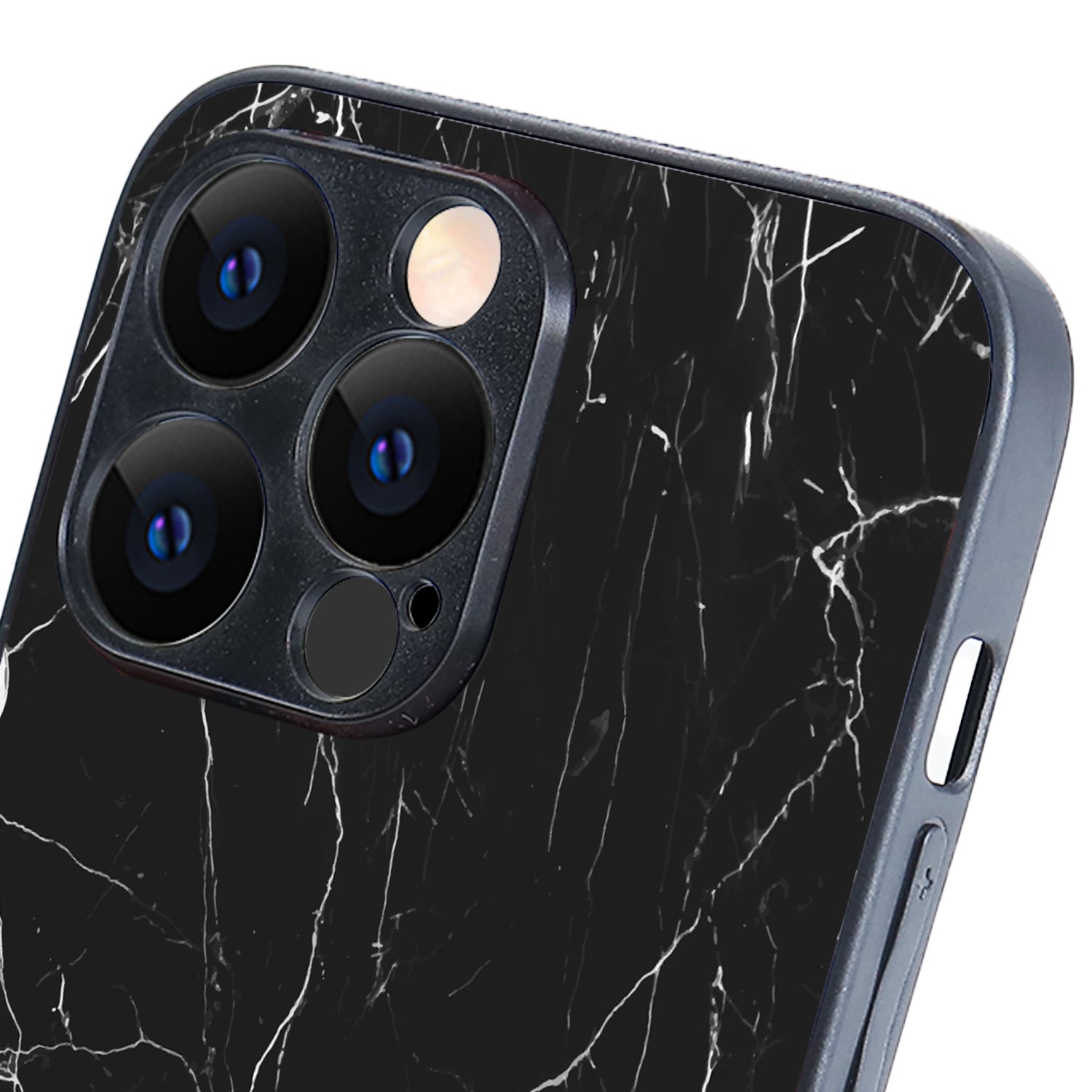Black Tile Marble iPhone 14 Pro Max Case