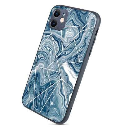 Blue Tile Marble iPhone 11 Case