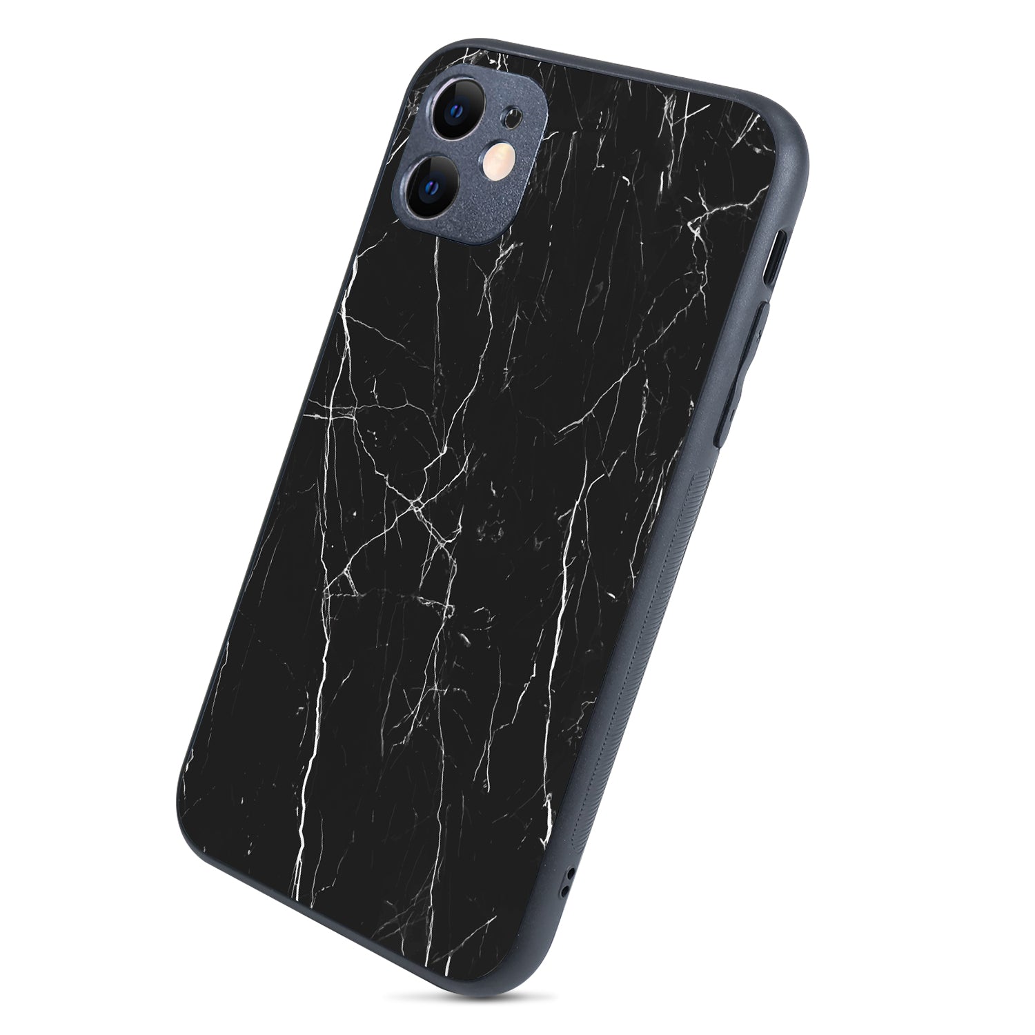 Black Tile Marble iPhone 11 Case