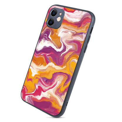 Yellow Purple Marble iPhone 11 Case