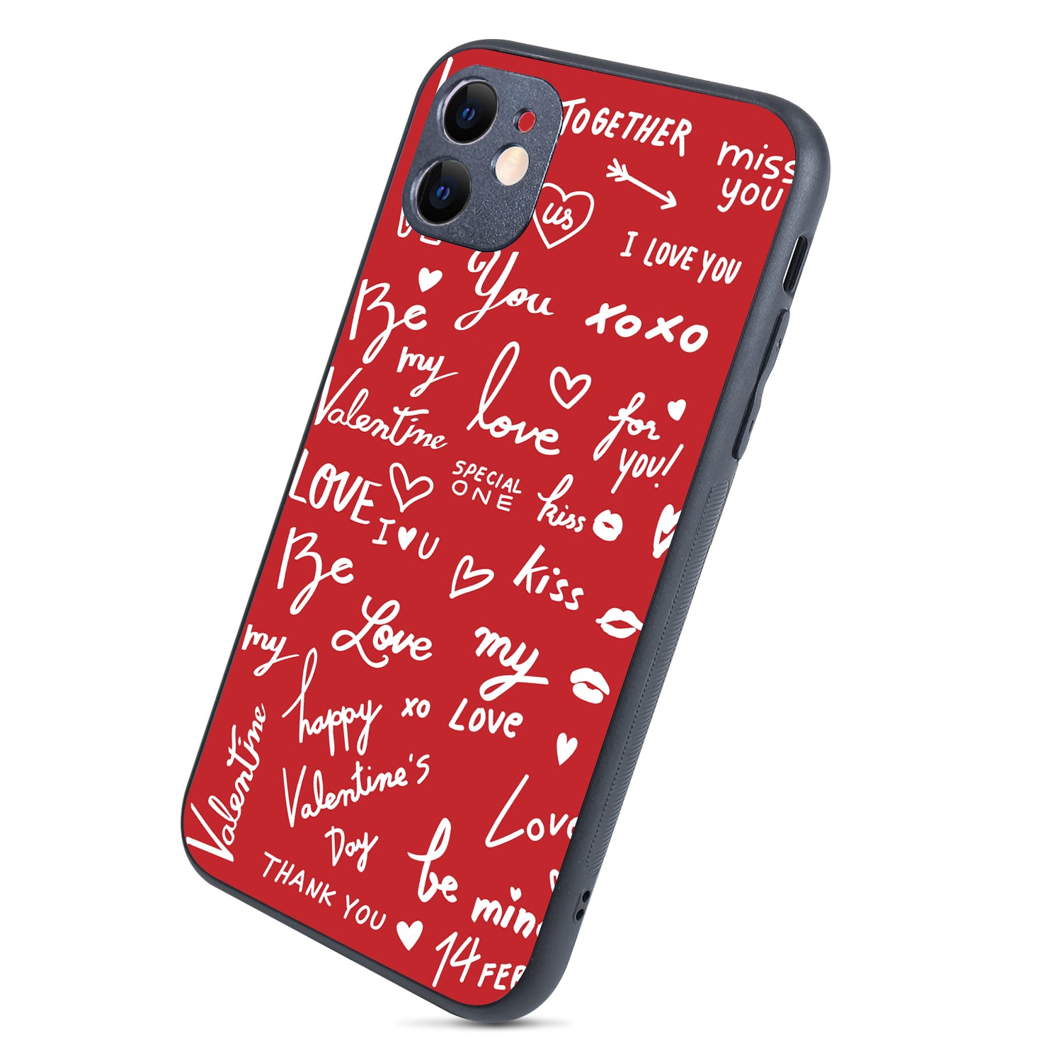 Red Love Couple iPhone 11 Case
