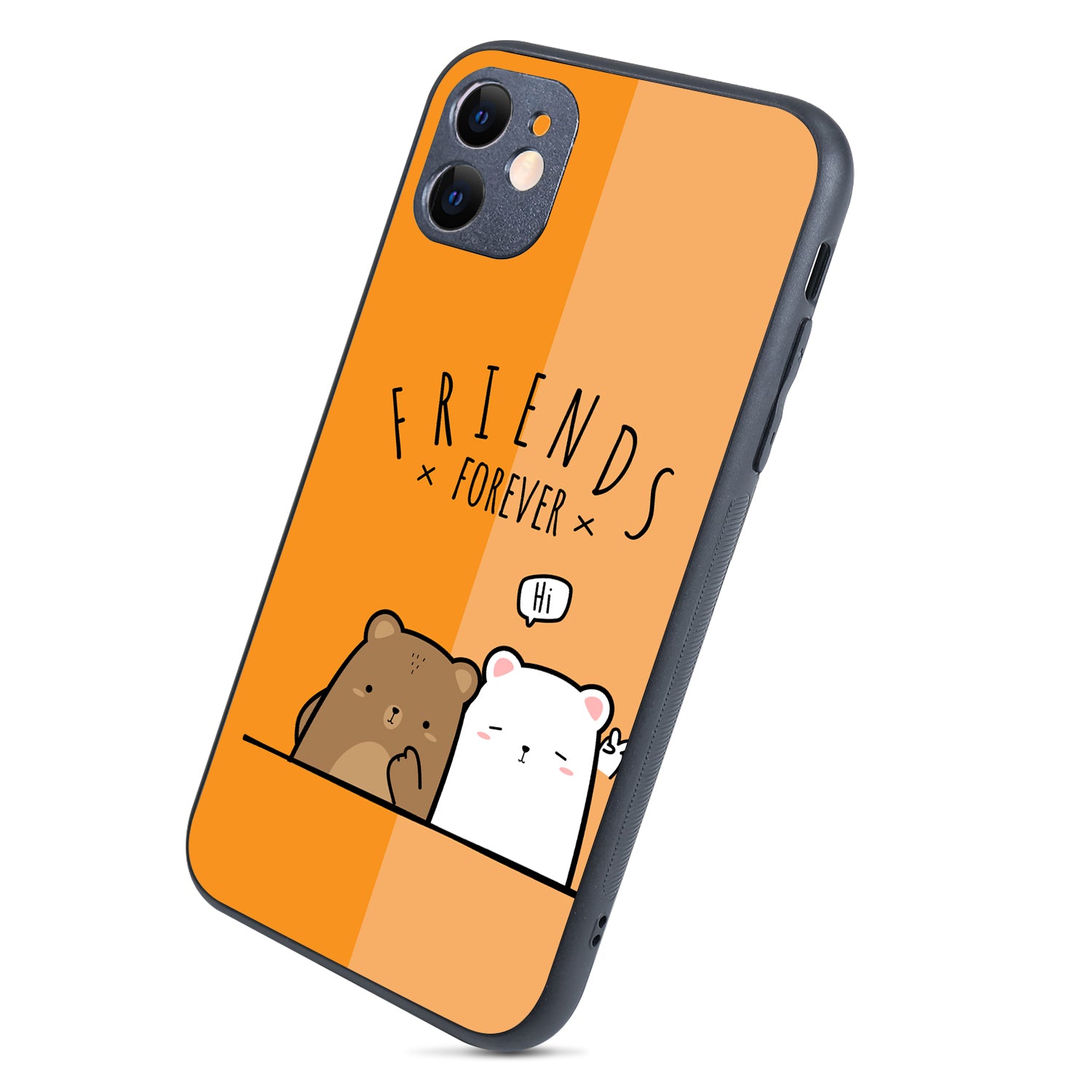 Orange Bff iPhone 11 Case
