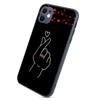 Click Heart Girl Couple iPhone 11 Case