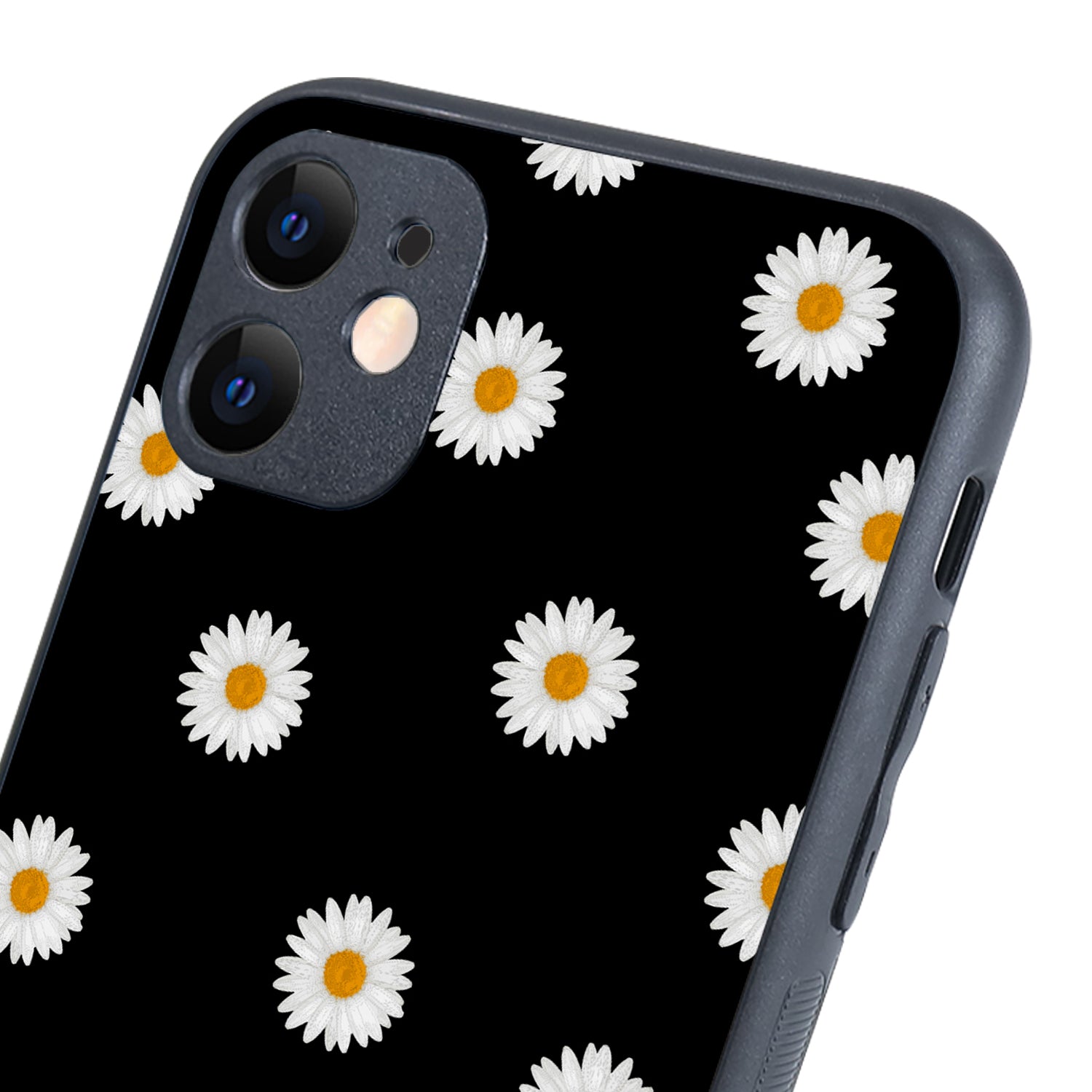 White Sunflower Floral iPhone 11 Case