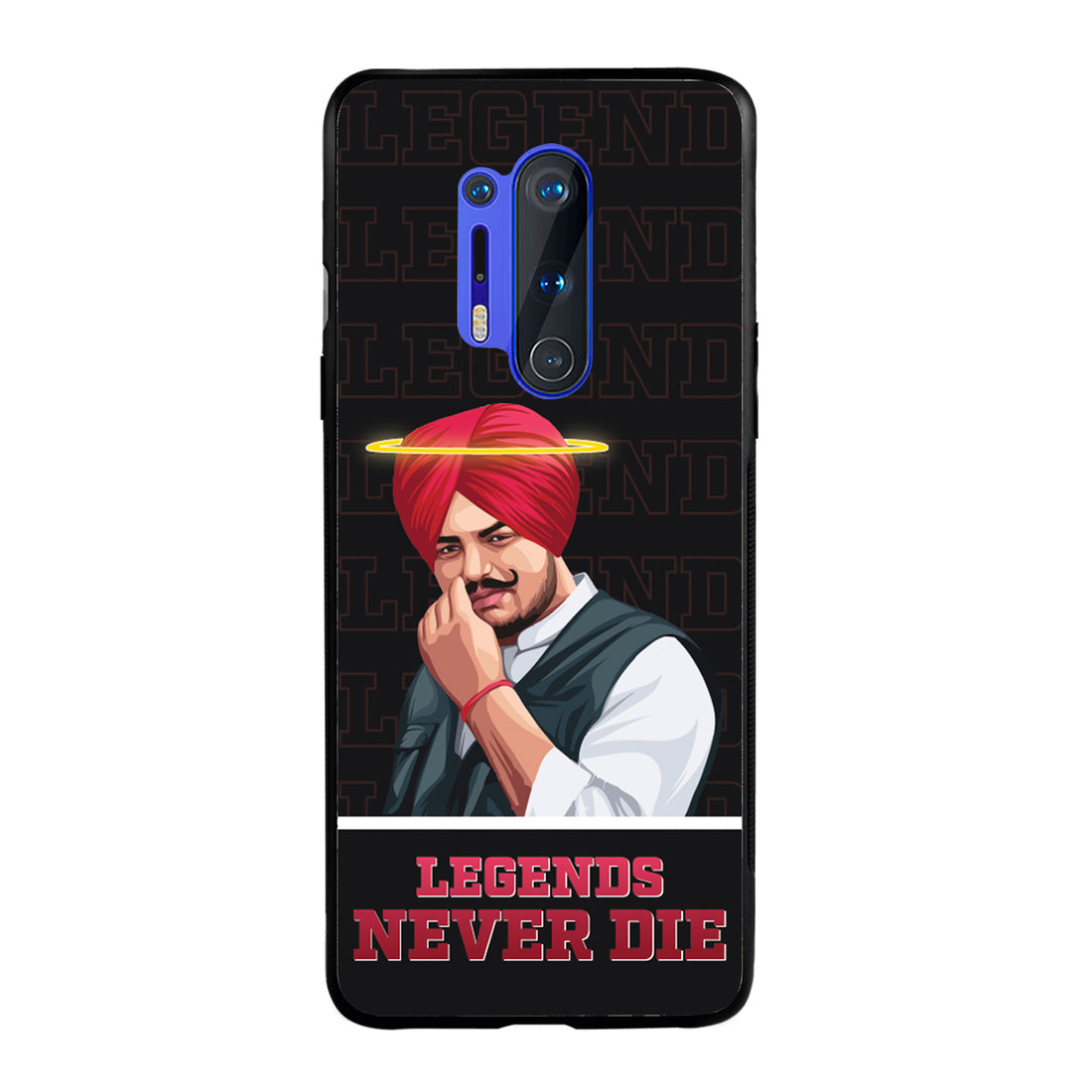 Legend Never Die Black Sidhu Moosewala OnePlus 8 Pro Back Case