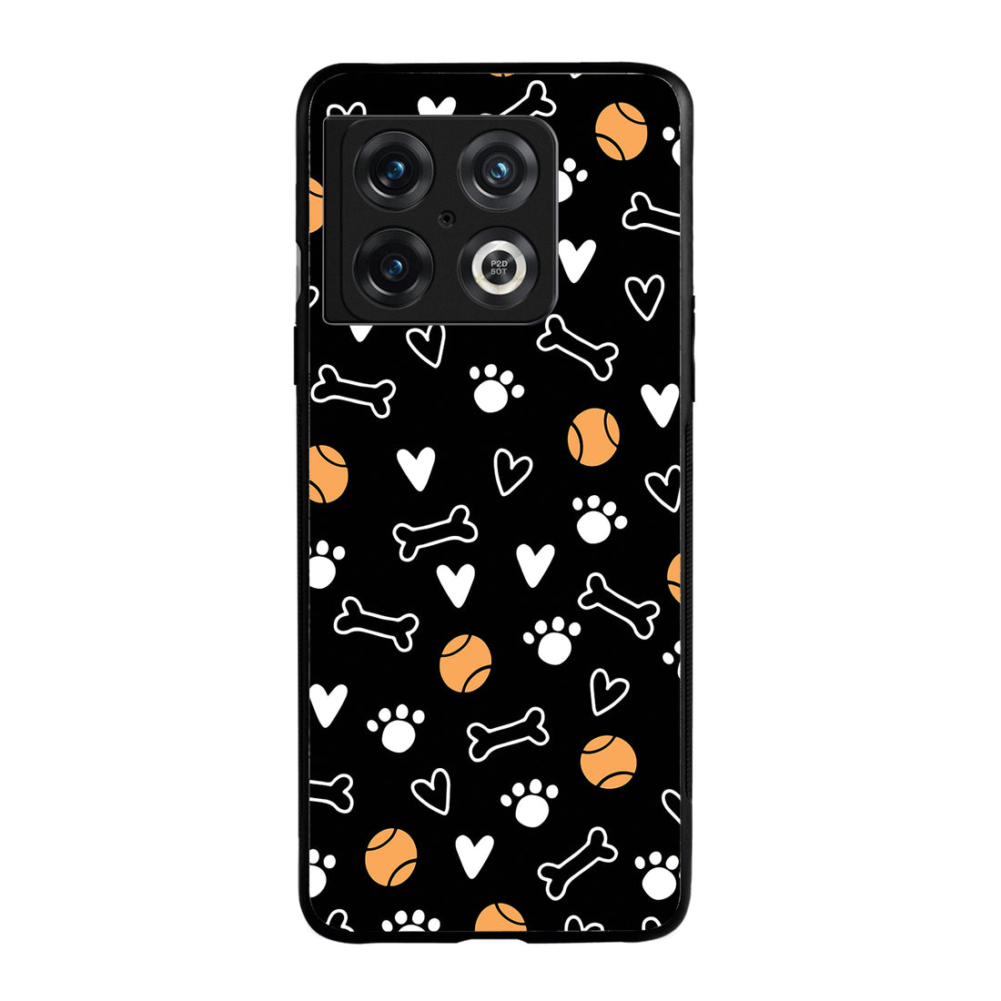 Pet Lover Black Doodle Oneplus 10 Pro Back Case