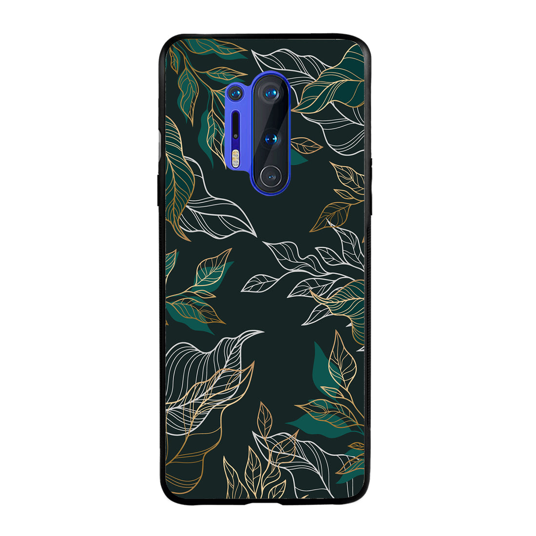 Green Floral Oneplus 8 Pro Back Case
