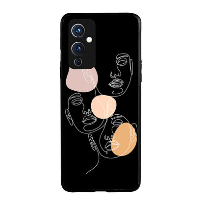 Face Aesthetic Human Oneplus 9 Back Case