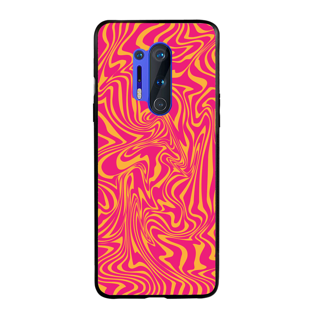 Yellow Pink Optical Illusion Oneplus 8 Pro Back Case