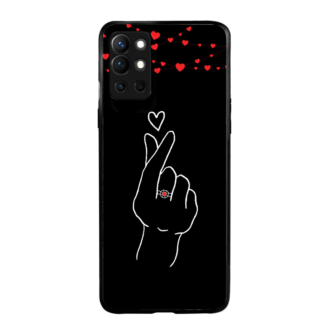 Click Heart Girl Couple Oneplus 9 R Back Case