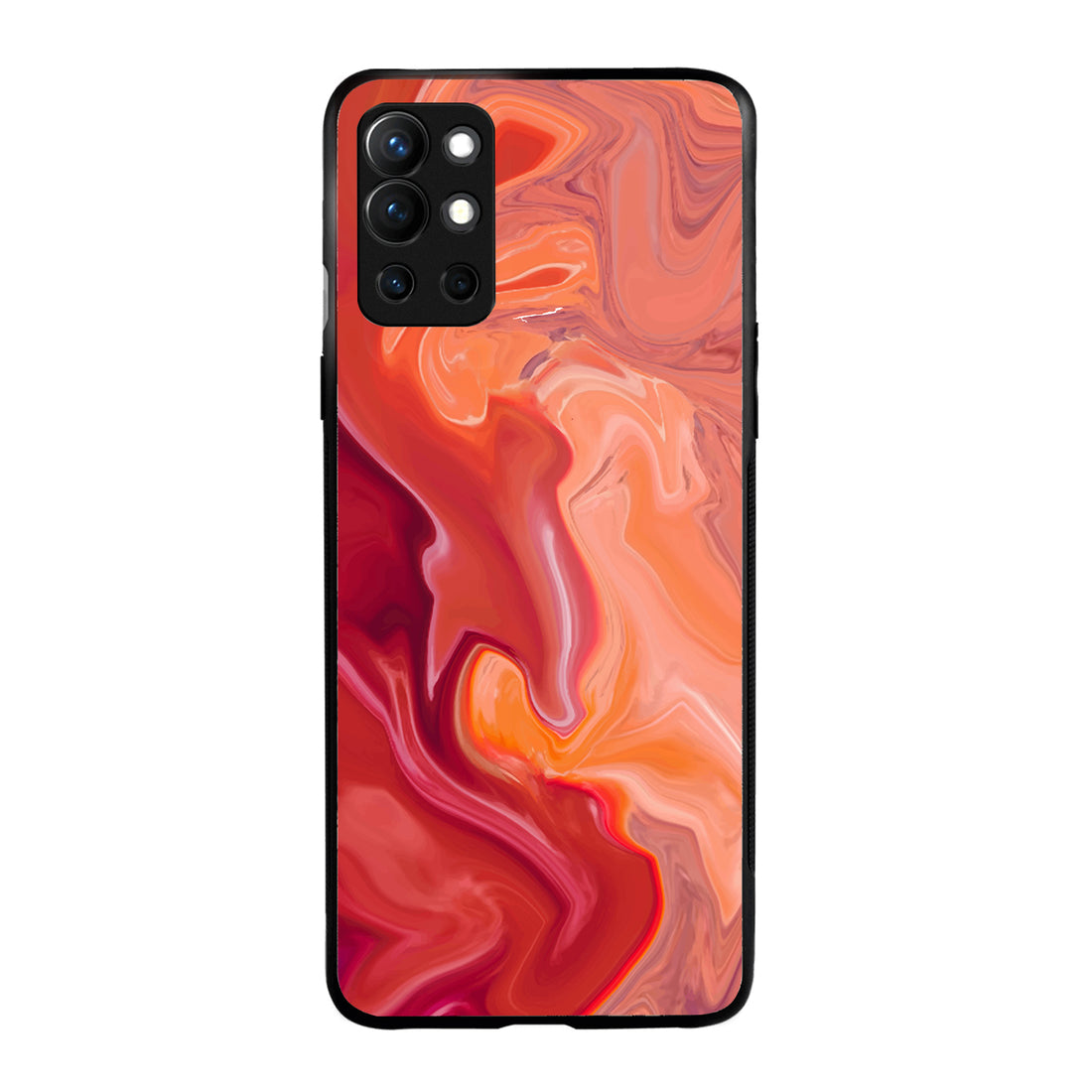 Red Marble Oneplus 9 R Back Case