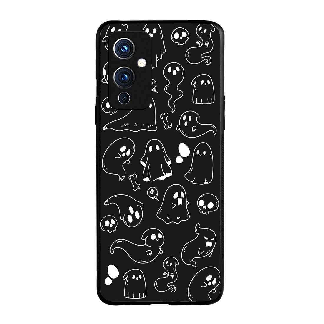 Black Ghost Doodle Oneplus 9 Back Case