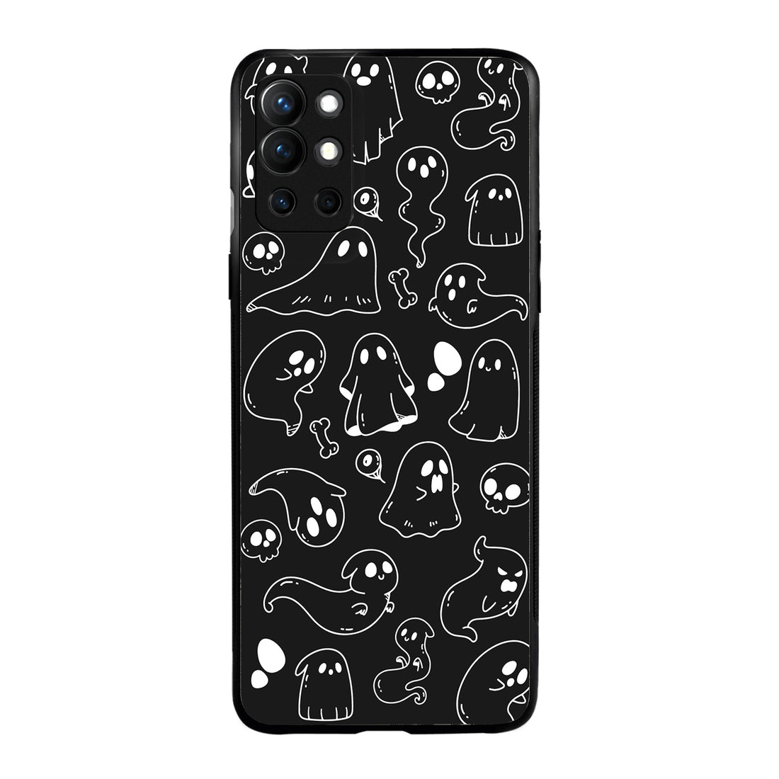 Black Ghost Doodle Oneplus 9 R Back Case