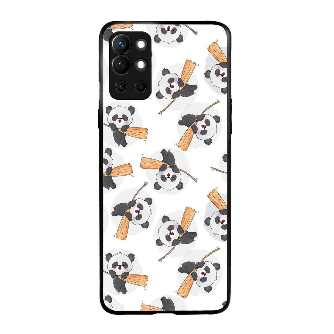 Sleep Panda Cartoon OnePlus 9 R Back Case