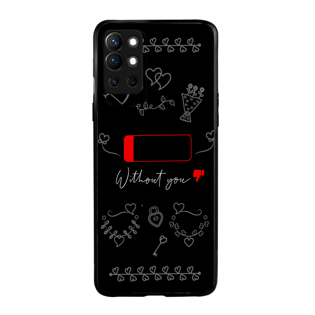 Without You Couple Oneplus 9 R Back Case
