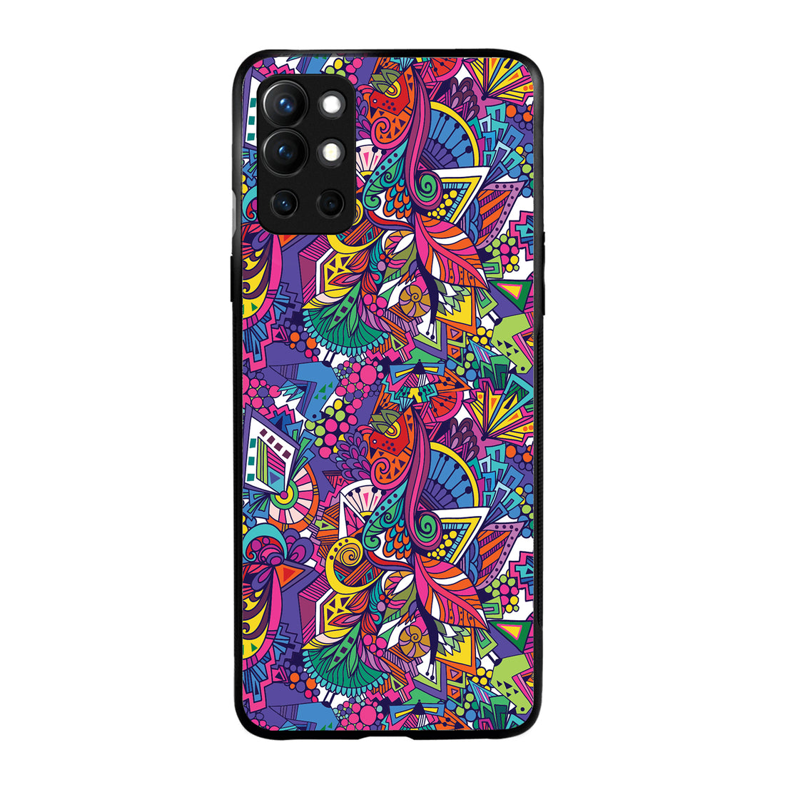 Colourful Doodle Oneplus 9 R Back Case