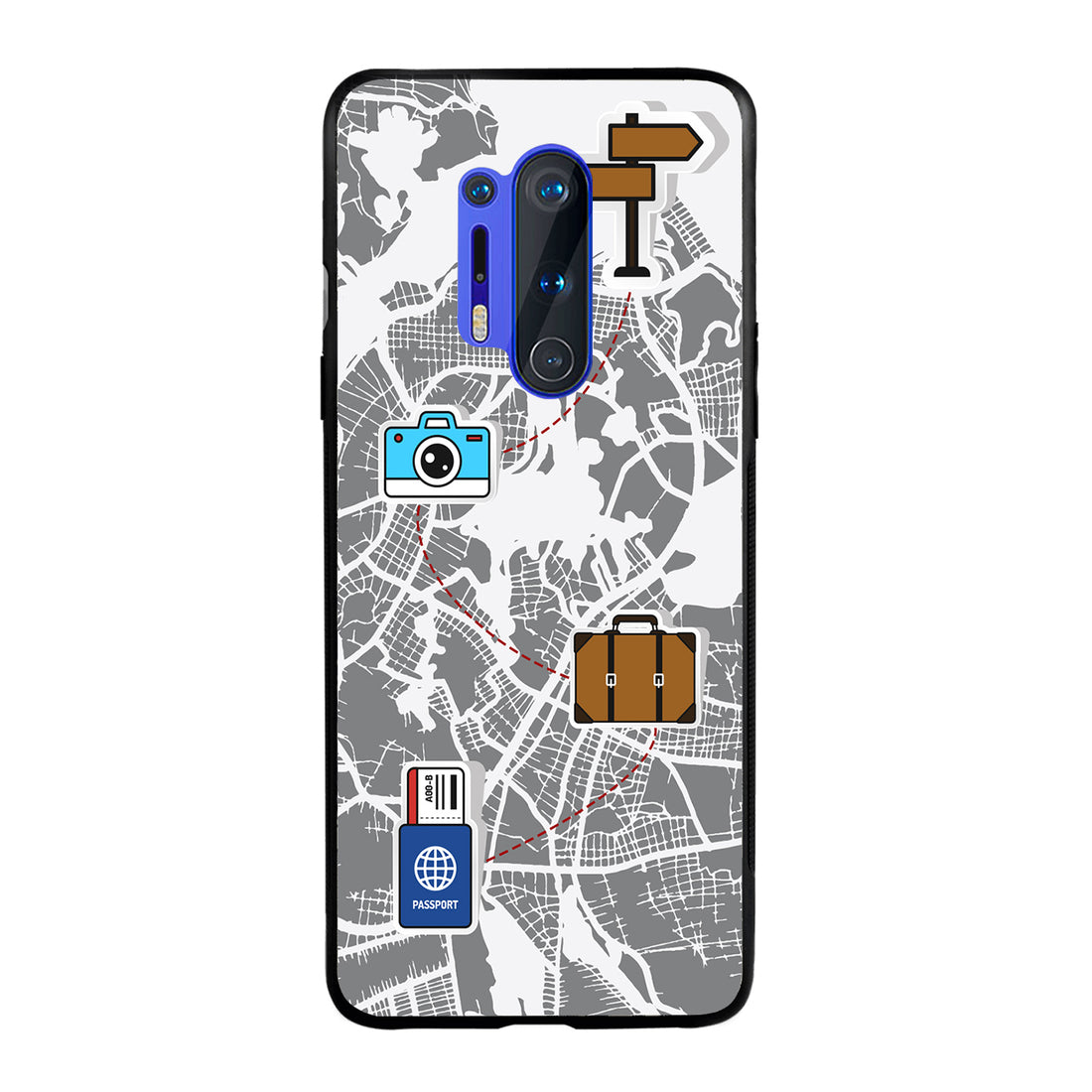 Journey Start To End Travel OnePlus 8 Pro Back Case