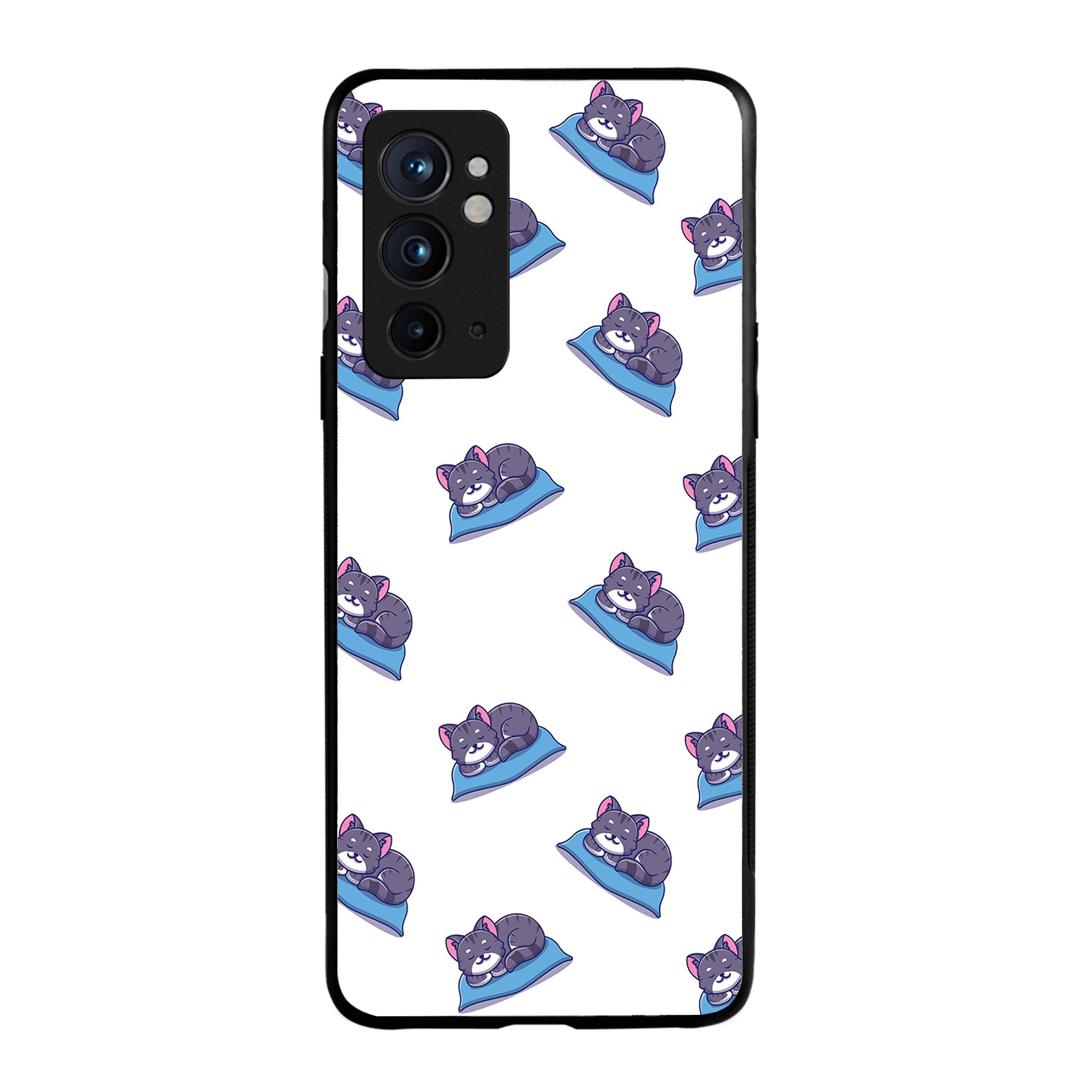 Sleeping Cat Cartoon OnePlus 9 RT Back Case