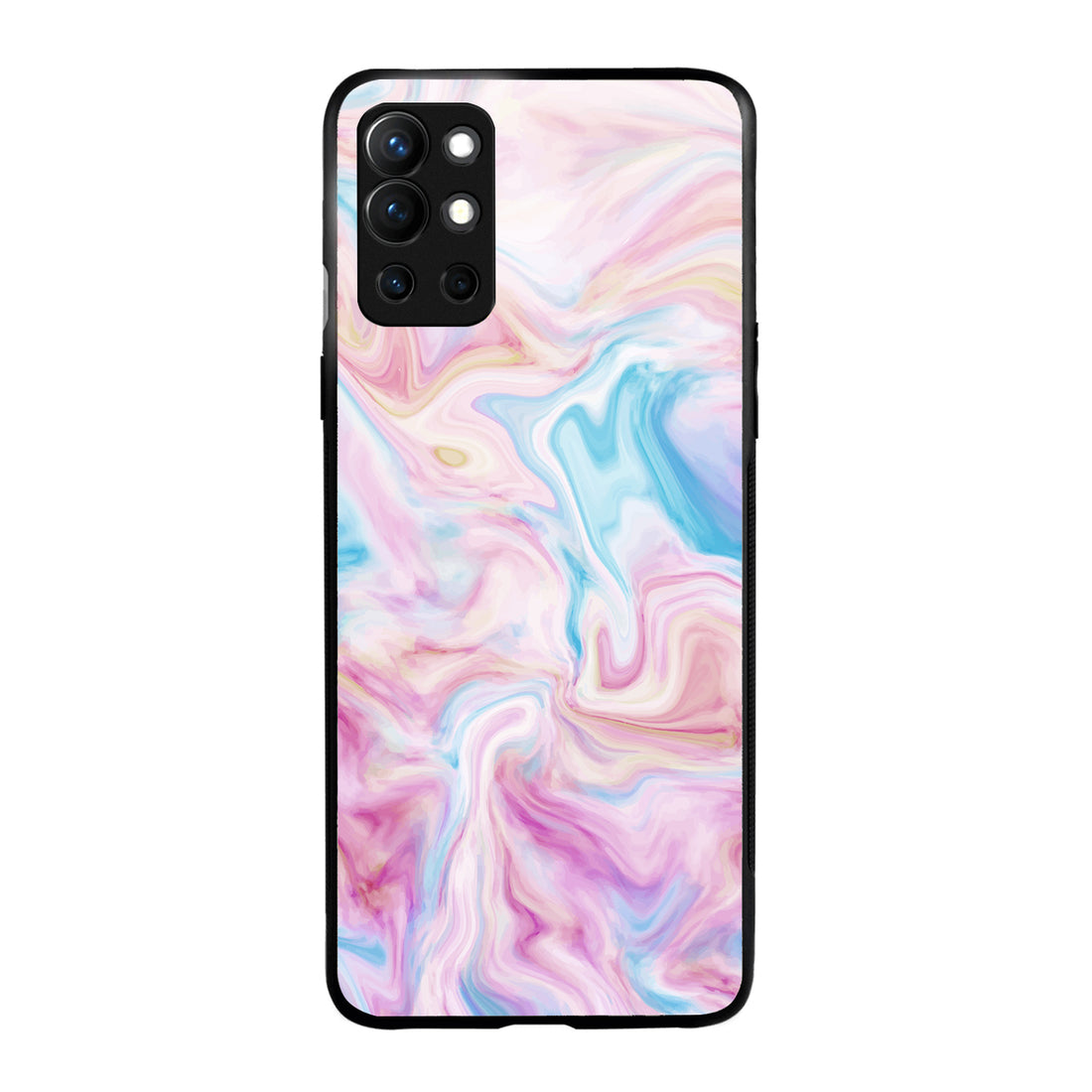 Blue Pink Marble Oneplus 9 R Back Case
