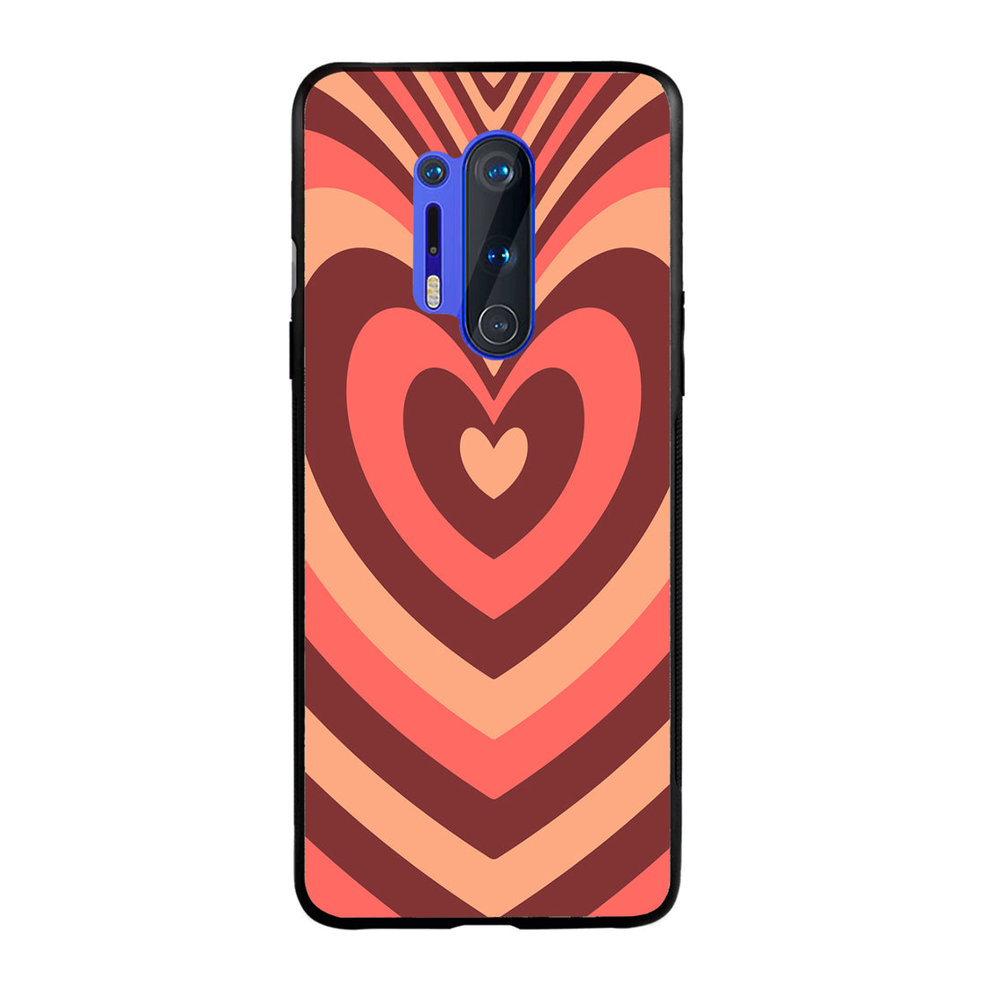 Red Heart Optical Illusion Oneplus 8 Pro Back Case